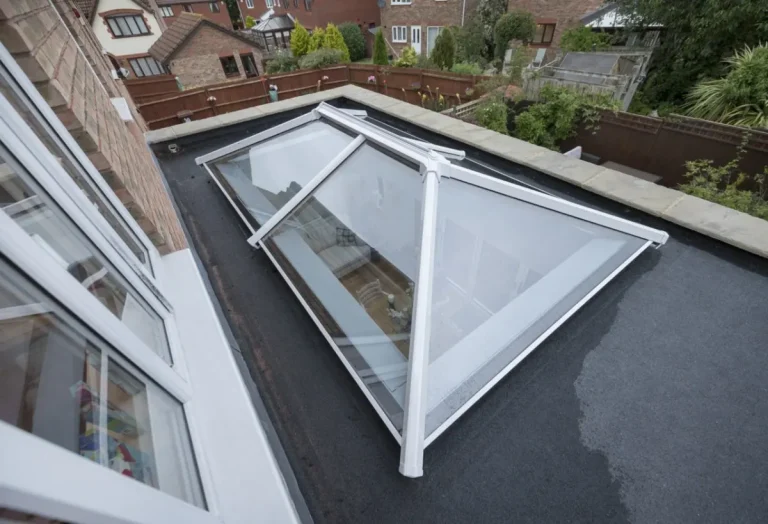 White Ultrasky roof lantern viewed from above