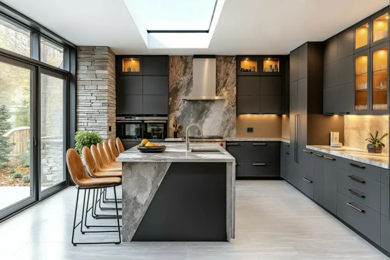 Stratus flat skylight bringing daylight into a kitchen